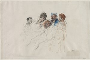 Heimaturlaub, letztes Viertel des 19. Jahrhunderts oder erstes Drittel des 20. Jahrhunderts von Jean Louis Forain