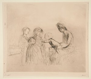 Die Madonna und die Kinder von Jean Louis Forain