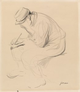 Le Poilu (Französischer Soldat schreibt nach Hause) von Jean Louis Forain