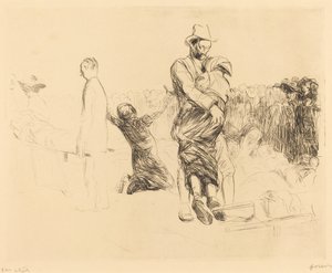 Lourdes, Transport des Gelähmten von Jean Louis Forain