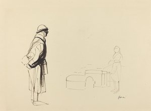 Poilu und Krankenschwester von Jean Louis Forain