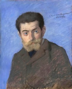 Porträt von Joris-Karl Huysmans 1848-1907
