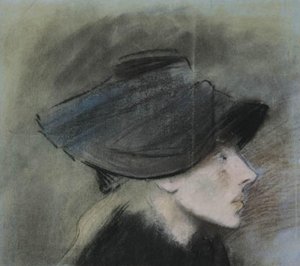 Porträt der Kabarettsängerin Valéry Roumy von Jean Louis Forain