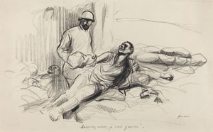 Beruhigen Sie sich, ich bin linkshändig, ca. 1914-1919 von Jean Louis Forain