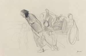 Flüchtlinge, ca. 1914-1919 von Jean Louis Forain
