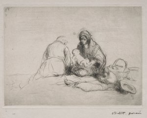 Ruhe auf der Flucht nach Ägypten von Jean Louis Forain