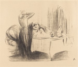 Szene in einem Privatzimmer (horizontale Platte) von Jean Louis Forain