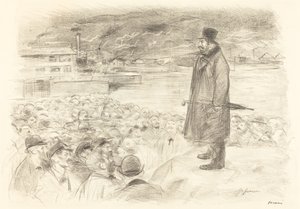 Szene eines Streiks (dritte Platte) von Jean Louis Forain