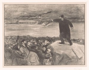 Streik der Fabrikarbeiter von Jean Louis Forain
