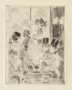 Das Café des Neuen Athen, um 1876 von Jean Louis Forain