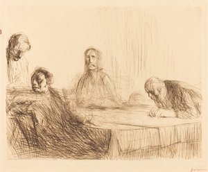 Das Abendmahl in Emmaus (zweite Platte) von Jean Louis Forain