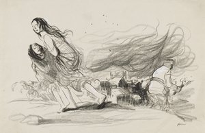 Sie verbrennen alles - Sie müssen sich zurückziehen, um 1919 von Jean Louis Forain