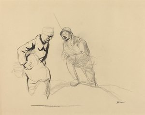 Zwei Soldaten, ca. 1914-1919 von Jean Louis Forain