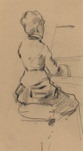 Junge Frau am Klavier (verso) von Jean Louis Forain