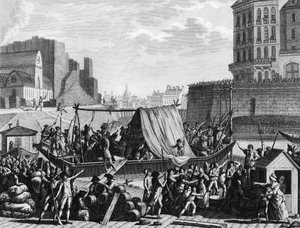 Französische Revolution: Pulverbootstopp am Hafen von Saint Paul am 6. August