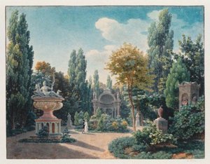 Denkmal von Diane de Poitiers im Jardin du cloître des Petits-Augustins, 1815