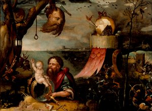 Der heilige Christophorus und das Christuskind, ca. 1550 von Jean Mandyn
