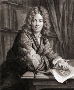 Porträt von Bernard Picart, Graveur (Gravur) von Jean Marc (after) Nattier
