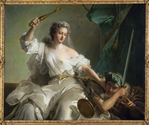 Allegorie der Gerechtigkeit, die die Ungerechtigkeit bekämpft von Jean Marc Nattier