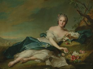 Porträt von Henrietta in Flora, 1742