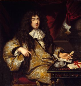 Porträt von Jean Baptiste Colbert von Jean Marc Nattier