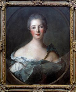 Porträt von Jeanne Antoinette Poisson, Marquise von Pompadour von Jean Marc Nattier