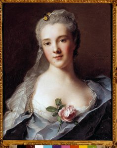 Porträt von Manon Balletti (1740-1776), Ehefrau des Architekten Jean François Blondel (1705-1774) von Jean Marc Nattier