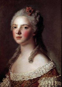 Porträt von Marie Adelaide von Frankreich genannt Madame Adelaide (1732-1799) Tochter von Ludwig XV von Jean Marc Nattier