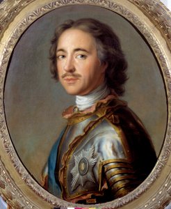 Porträt von Peter I. der Große (1672-1725) Zar von Russland. Gemälde von Jean Marc Nattier (1685-1766) 18. Jahrhundert