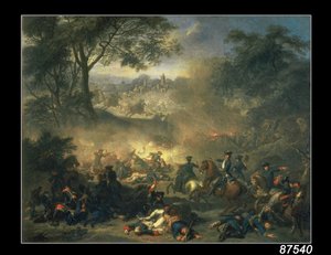 Die Schlacht von Poltawa im Jahr 1709, 1717 von Jean Marc Nattier