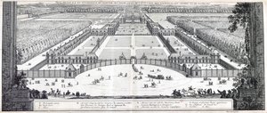 Allgemeine Ansicht des Schlosses, der Vorhöfe, des Vorplatzes, der Parterres, der Gärten usw. von Richelieu