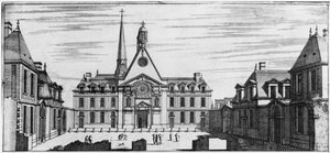 Ansicht des Hopital des Incurables von Jean Marot