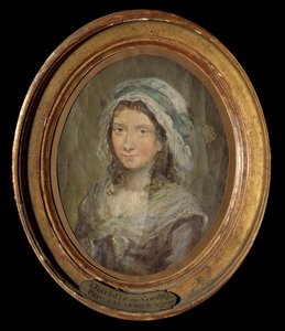 Porträt von Charlotte Corday (1768-1793) Gemälde von Moreau Le Jeune (1741-1814) 1793.