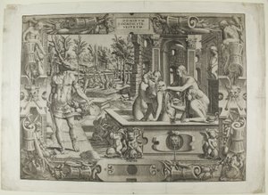 Diana und Actaeon (die Metamorphose des Acteon) von Jean Mignon