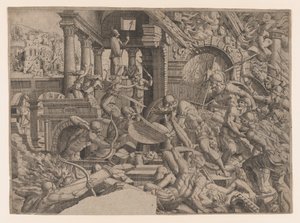 Die Plünderung von Troja von Jean Mignon