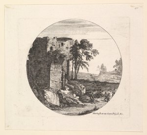 Die Ruinen links von Jean Morin
