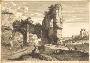 Sitzende alte Frau