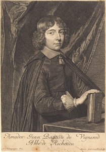 Jean Baptiste Amidor Vignerod von Jean Morin after Philippe de Champaigne