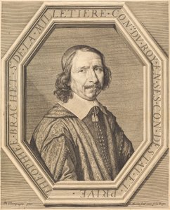 Theophile Brachet de la Milletiere von Jean Morin after Philippe de Champaigne