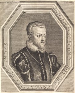 Philipp II., König von Spanien von Jean Morin after Titian