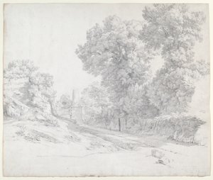 Eichen entlang der Via Appia bei Albano