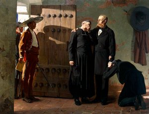 Kaiser Maximilian von Mexiko vor der Hinrichtung, 1882
