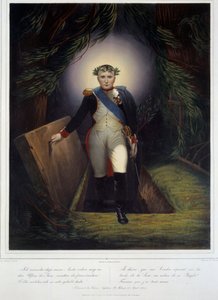 Ganzkörperporträt von Napoleon I (1769 - 1821) von seinem Grab von Jean Pierre Marie Jazet