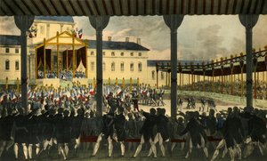 Innenansicht der Versammlung des Champs-de-Mai..., 1815, 1921 von Jean Pierre Marie Jazet
