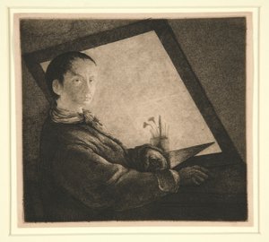 Selbstporträt von Jean Pierre Norblin