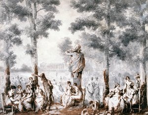 Die Terrasse der Tuilerien, 1807