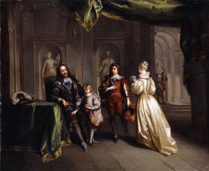 König Karl nimmt Abschied von seinen Kindern, um 1721 von Jean Raoux