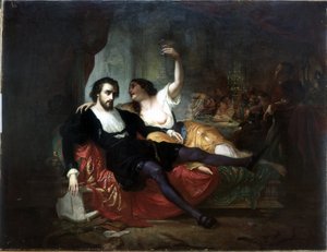 Der durch Vergnügen oder Missbrauch von Vergnügungen ausgelöschte Genius von Jean Raymond Hippolyte Lazerges