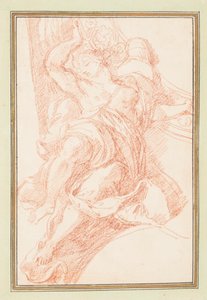 Deckendetail einer Figur und dekoratives Motiv