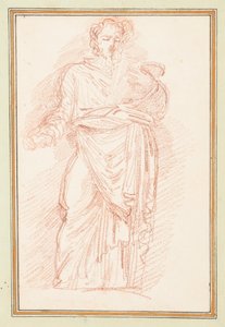 Gewandete Figur mit Gürtel um die Taille von Jean Robert Ango